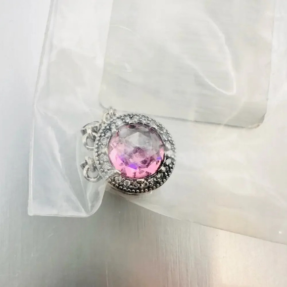 NEW Tourmaline Birthstone Dangle Charm Pendant Sterling Silver - Picture 2 of 5